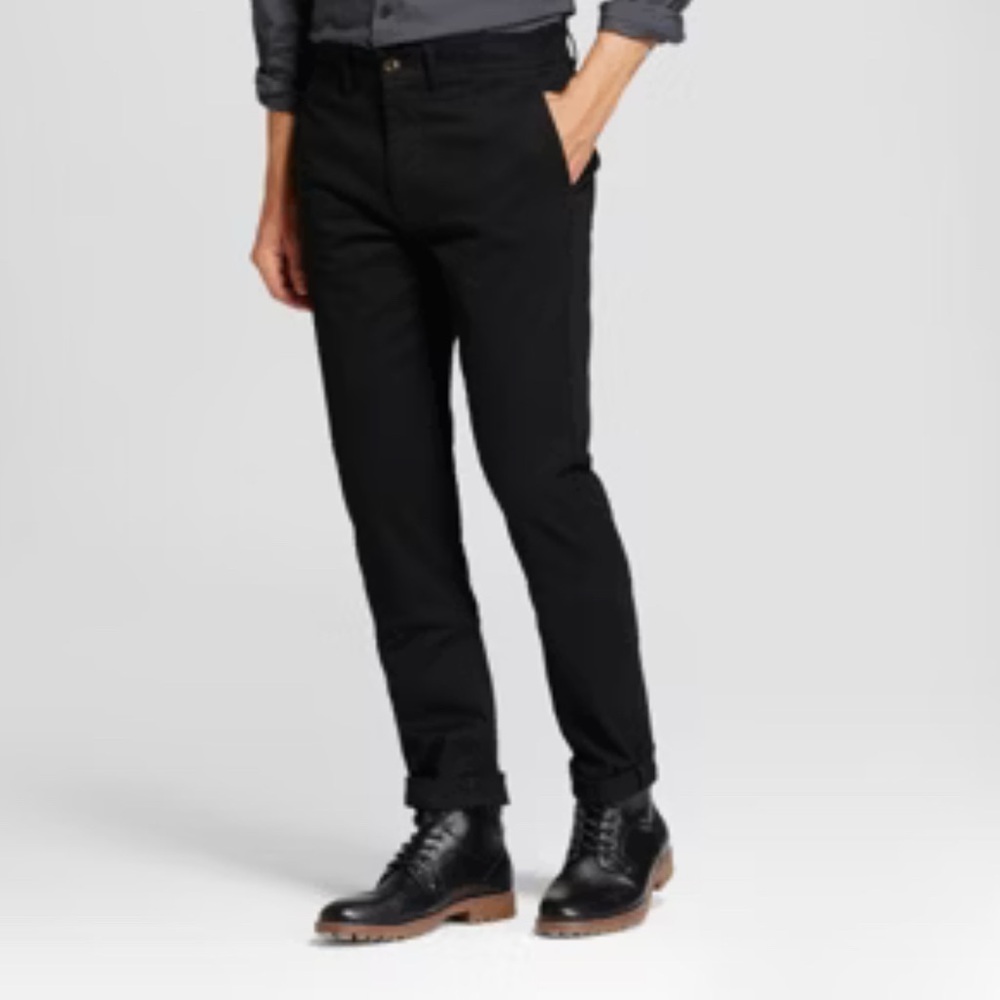 Goodfellow & Co Black Slim Fit Chino Pants